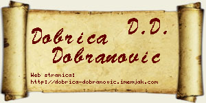 Dobrica Dobranović vizit kartica